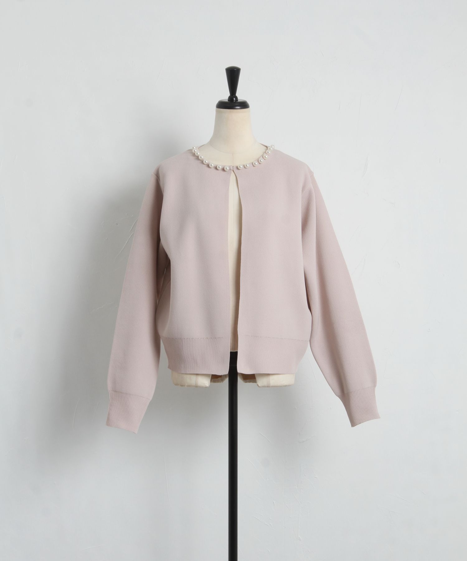 【人気商品】 パール付きジャケット風カーディガン(504963672) | トッコ トップス