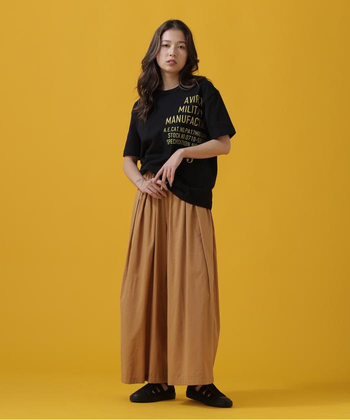 TACK GATHERS CULOTTES PANTS/ タックギャザーキュロットパンツ