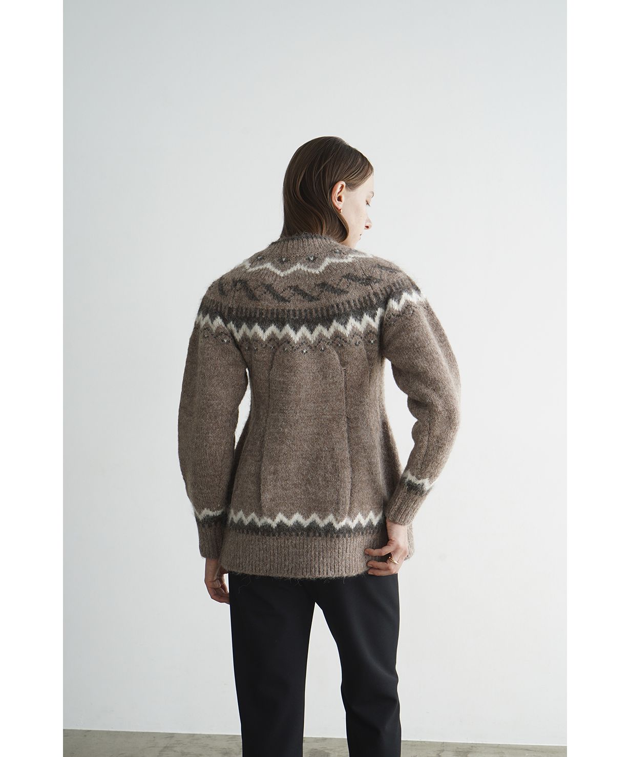 NORDIC WEST SHAPE CARDIGAN(505115366) | クラネ(CLANE) - d fashion