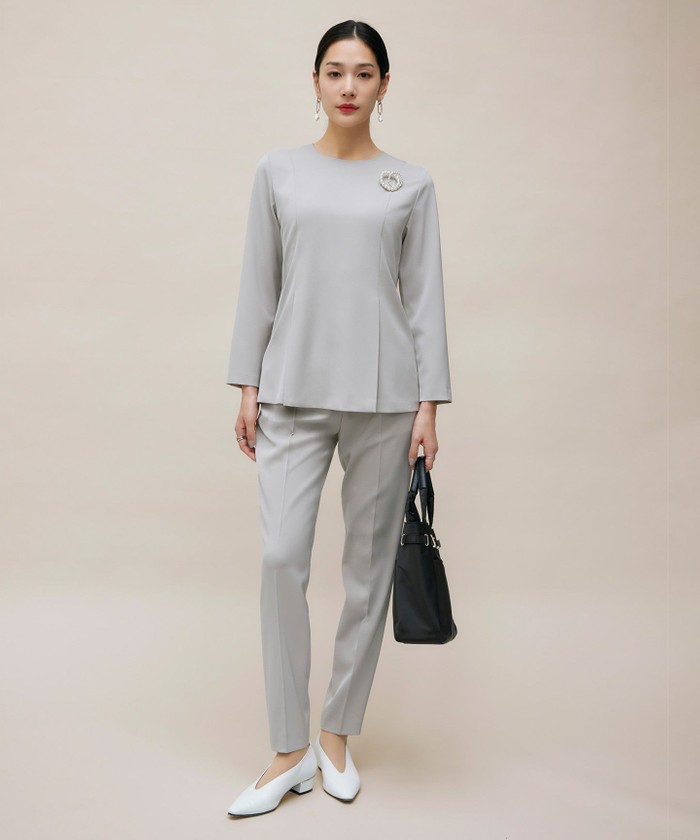 ICB Lパンツスーツ ジャケット42号 パンツ44号 人気 商品 通販Fashion - ICB Lパンツスーツ ジャケット42号
