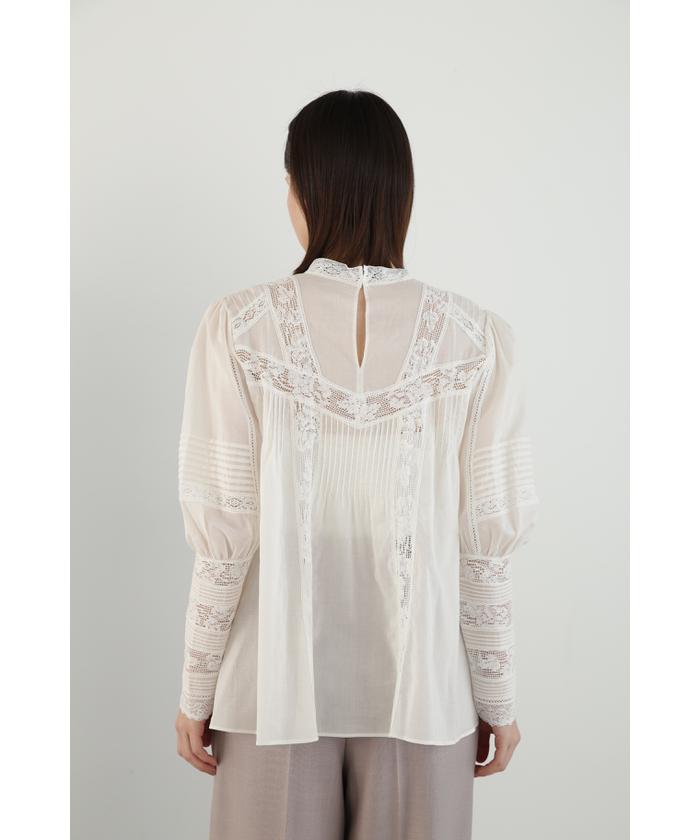 セール 60%OFF】レースピンタックブラウス(505086237) | ジル