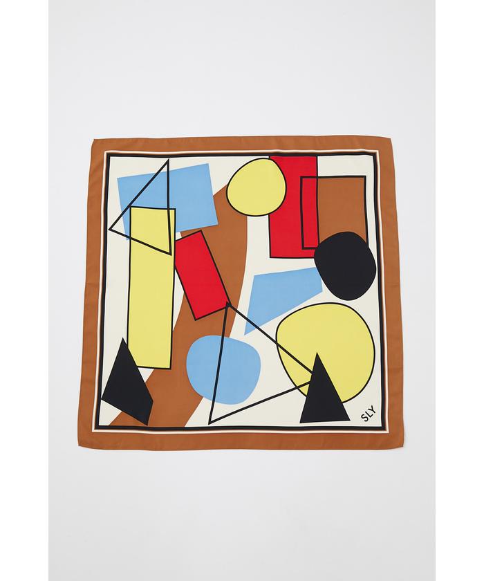 セール 20%OFF】GEOMETRIC PAINT スカーフ(505116097) | スライ