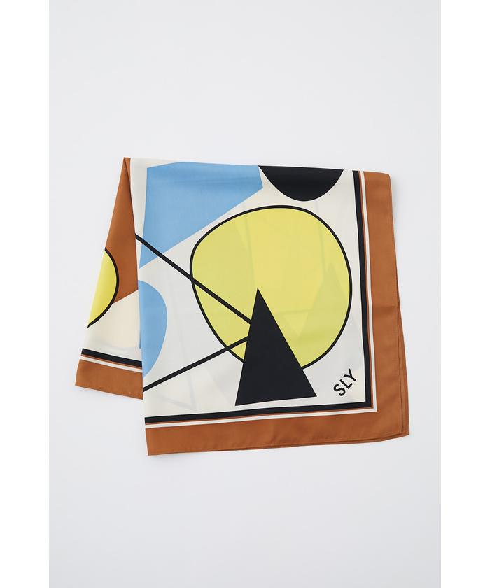 セール 20%OFF】GEOMETRIC PAINT スカーフ(505116097) | スライ