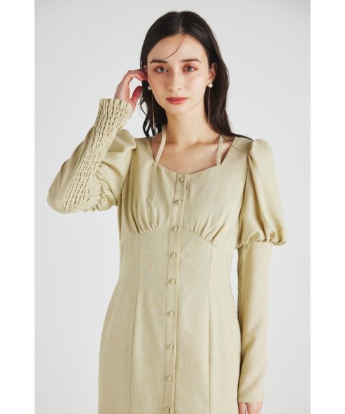 セール】ボリュームスリーブビスチェパターンマーメイドOP(505116113) リエンダ(rienda) d fashion ボリュームスリーブビスチェパターンマーメイドOP