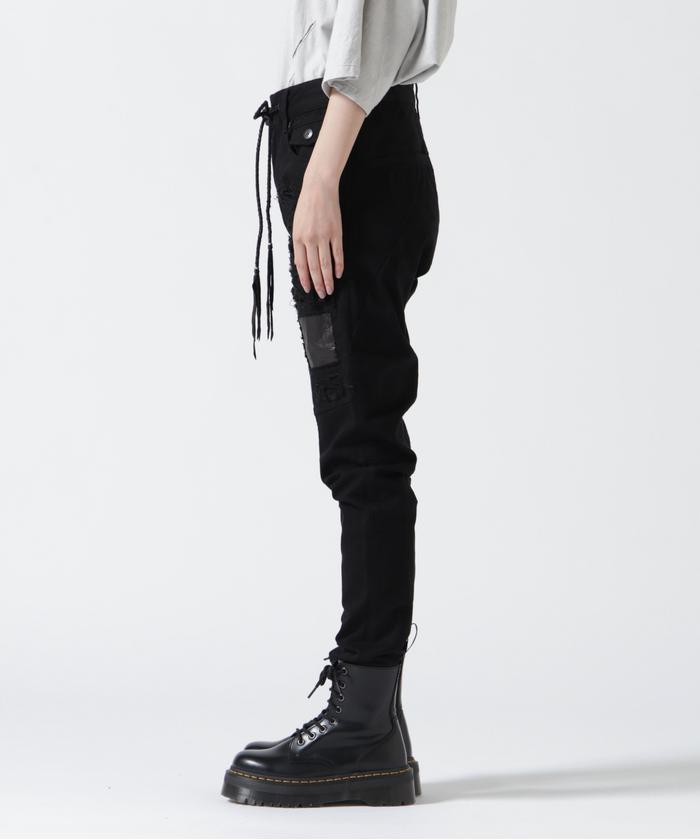 KMRii★ケムリ★サルエル★パンツ★アンゴラ★ニット★0黒ロイヤルフラッシュ KMRii/ケムリ/別注Crush Twill Pants(505116309) | ロイヤル