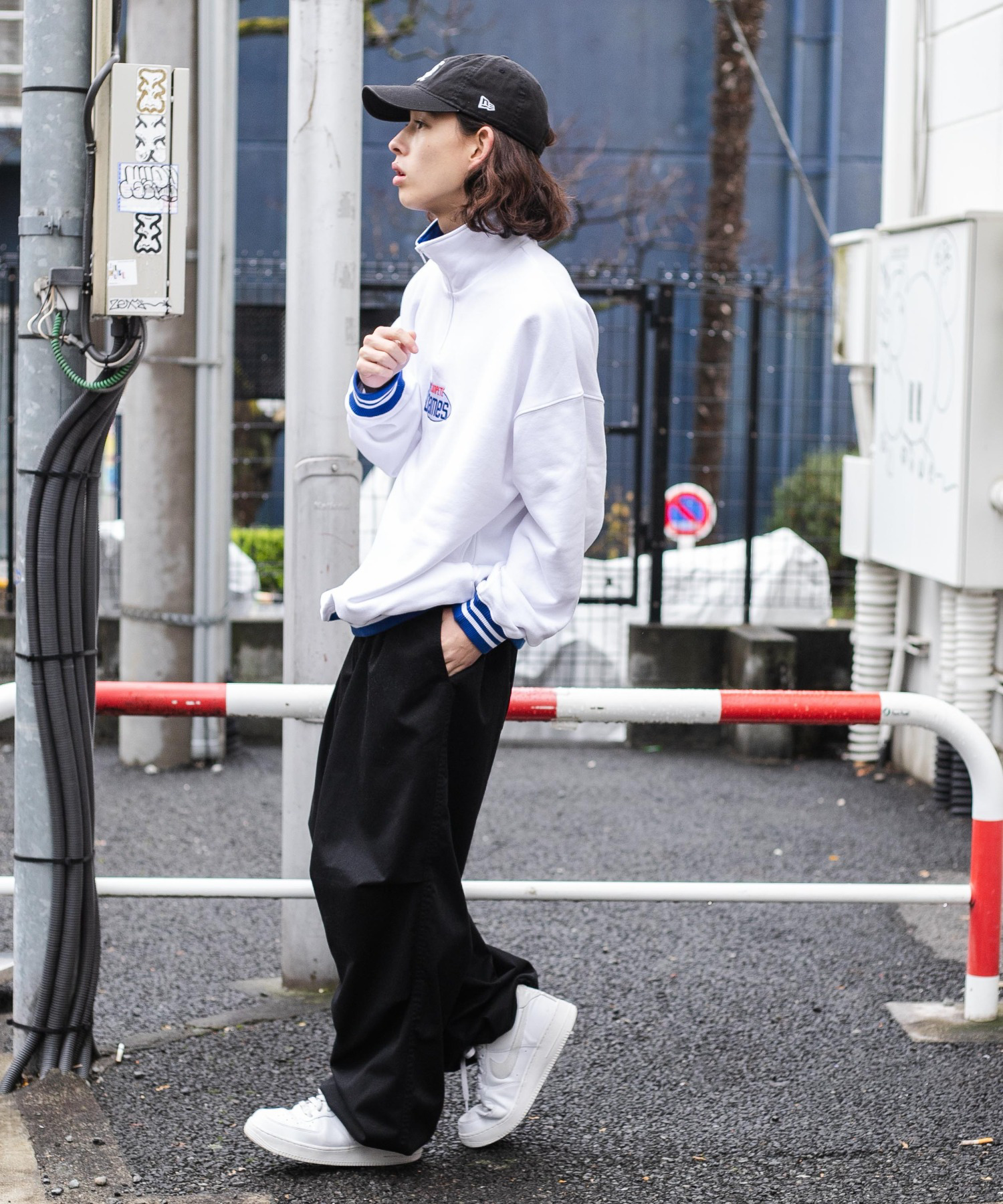 新作定番人気 wudge boy ワッジボーイ ハーフジップ Tシャツ グリーン