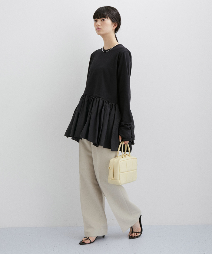 ADAM ET ROPE アダムエロペ　RENU タフタティアードTEE ADAM ET ROPE'（アダムエロペ）の「RENUタフタティアードTEE（T