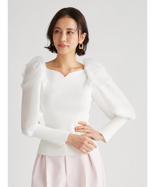 セール 50%OFF】シアースリーブニットプルオーバー(505118049