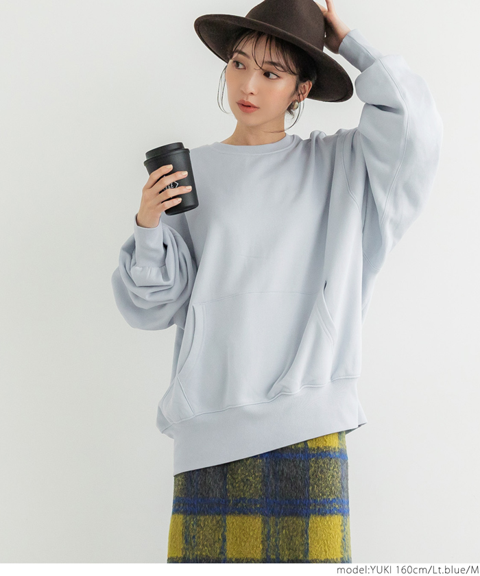 クーポン】【セール 40%OFF】【裏起毛】カンガルーポケット