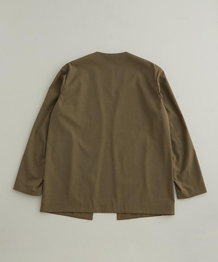 セール 65%OFF】【Chambrer】オーバーサイズ ノーカラー イージー