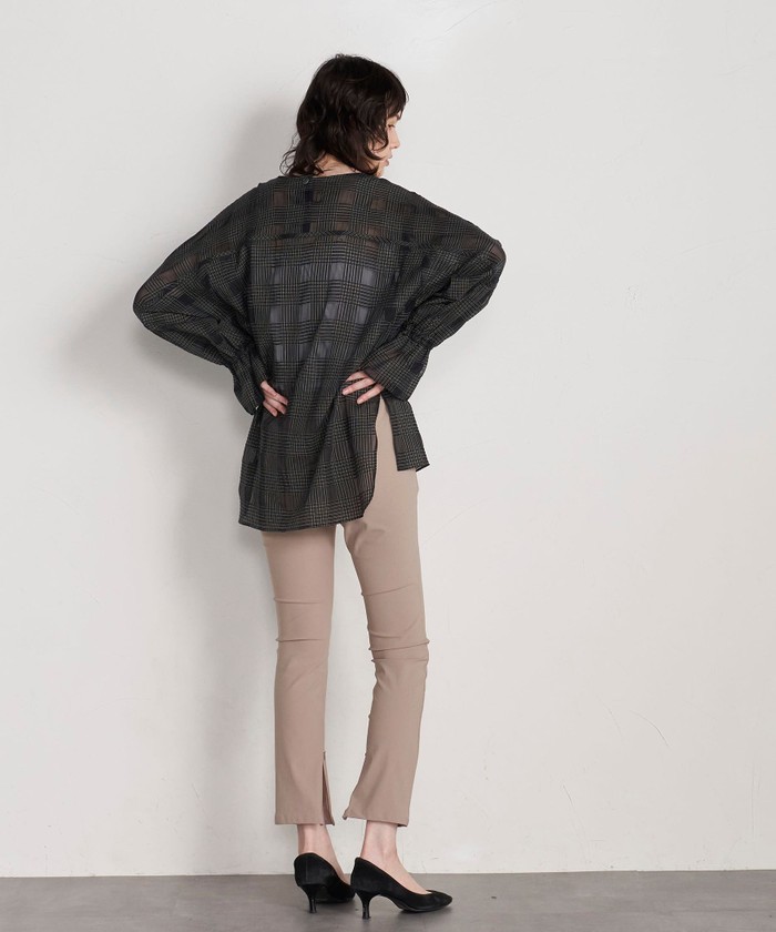 セール55%OFF】【WEB別注】メリルハイテンションスリットZIPパンツ