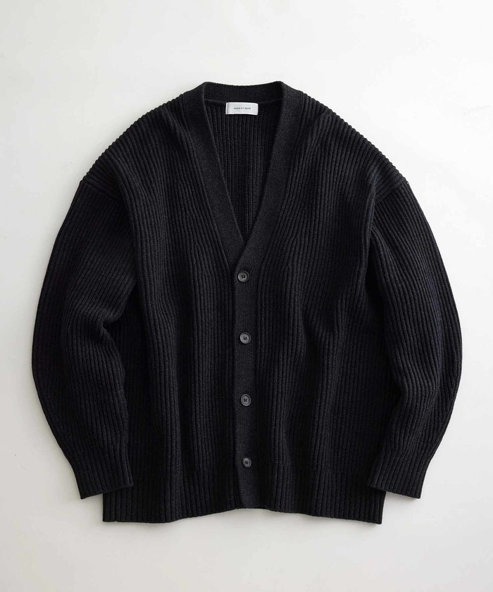 セール 65%OFF】ボックス シルエット オーバー 畦カーディガン