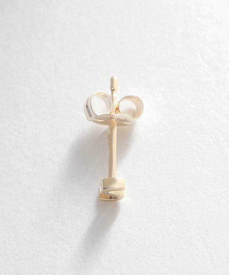 WEB限定】K10イニシャルS スタッドピアス（片耳用）(505120771