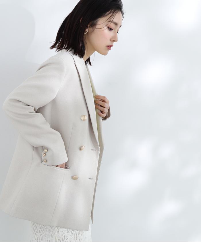 セール 20%OFF】ダブルブレストボクシージャケット(505090365