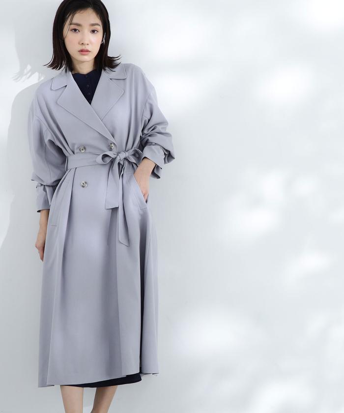 セール 20%OFF】クリアツイルドレストレンチコート(505091917