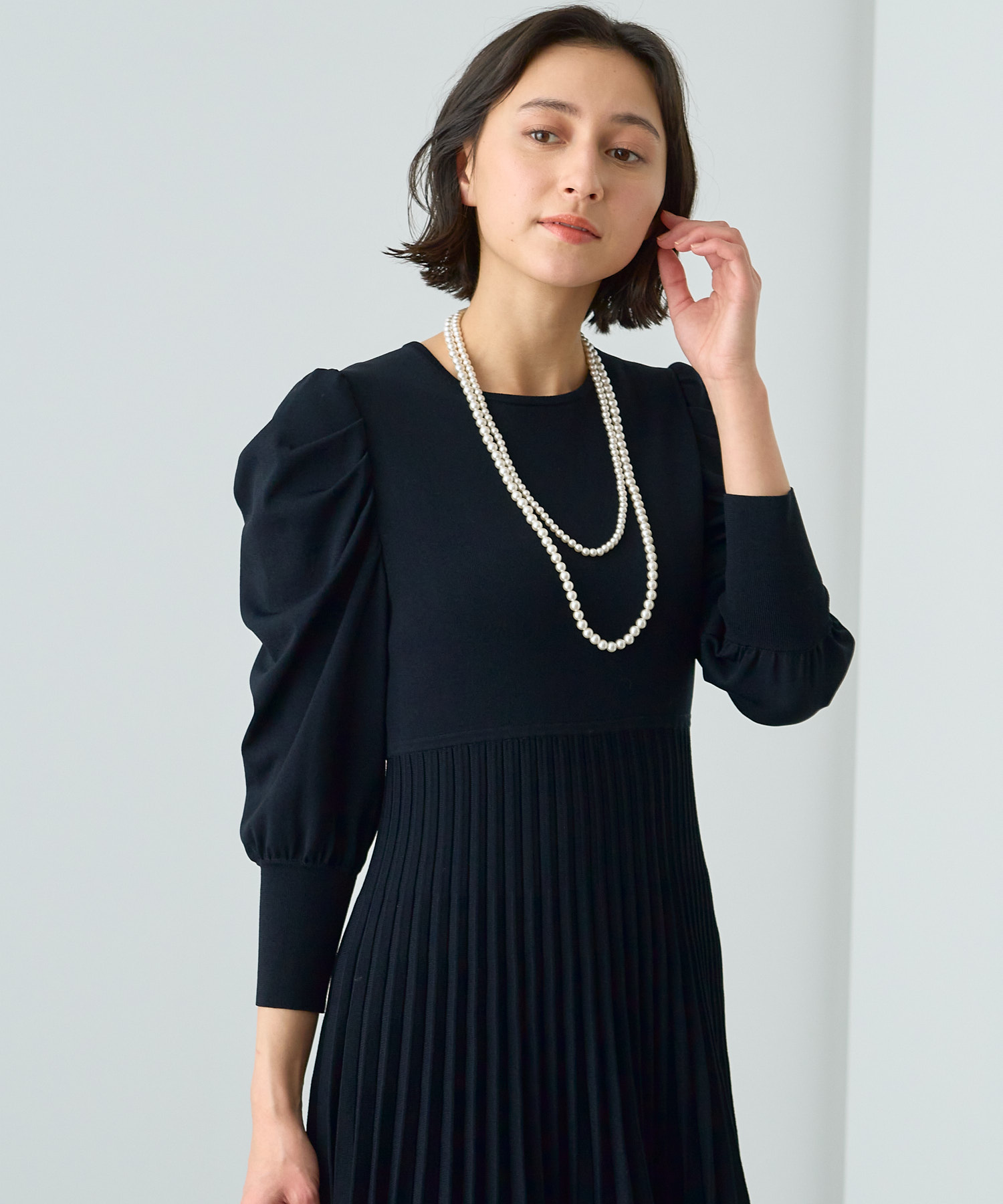 セール 40%OFF】ドッキングプリーツ切り替え ワンピース