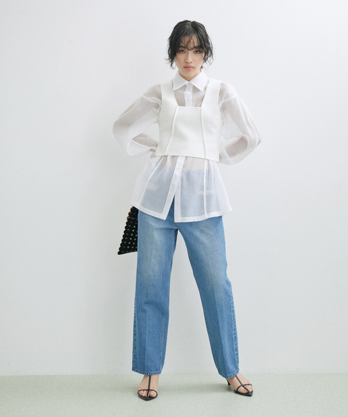 美品　アダムエロペ 約18000円　シアーレイヤードビスチェ ADAM ET ROPE'｜シアーレイヤードビスチェ | Rakuten Fashion