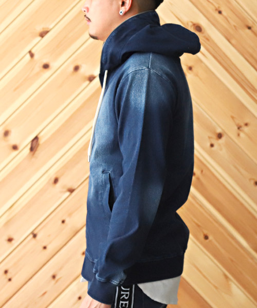 期間限定30％OFF! ラグスタイル LUXSTYLE カットデニムジャガードテープZIP ジャケット・アウター
