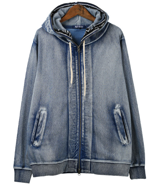 ラグスタイル LUXSTYLE カットデニムジャガードテープZIP ラグスタイル LUXSTYLE カットデニムジャガードテープZIP
