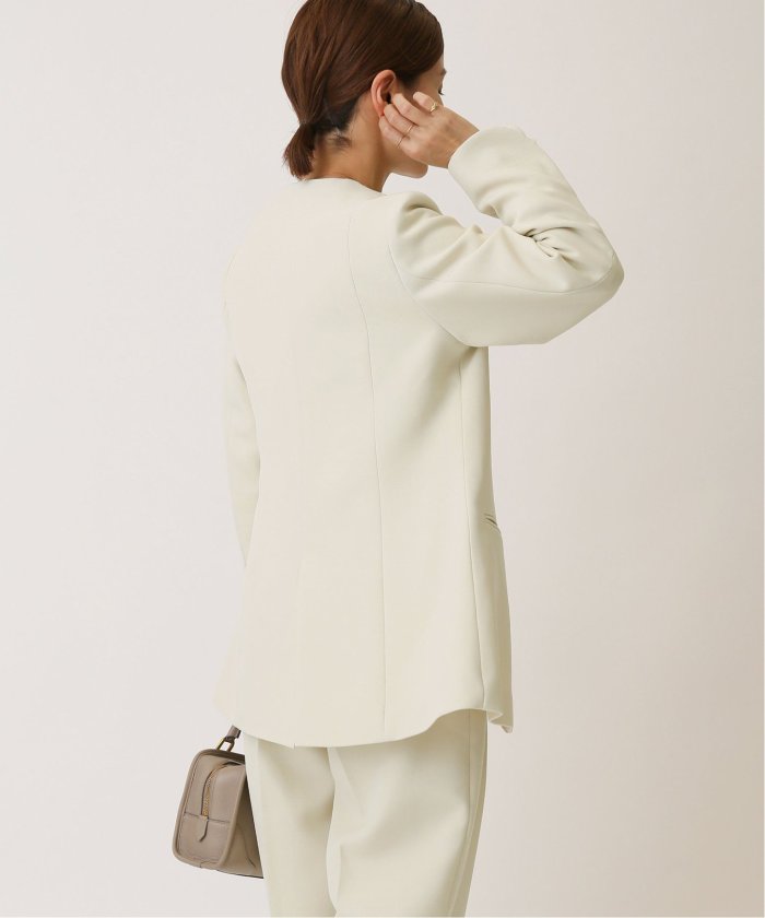 フラワーオブライフ 新品 イエナ IENA &NAVYノーカラーツィード