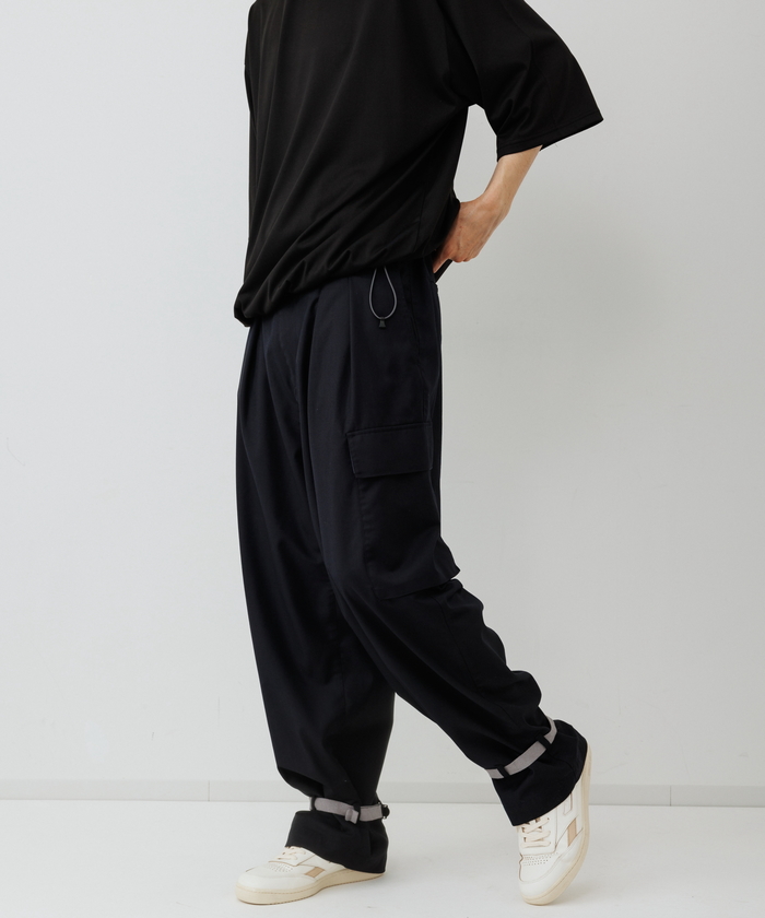 セール 65%OFF】【WEB限定】2タック ワイドルーズ スラックス