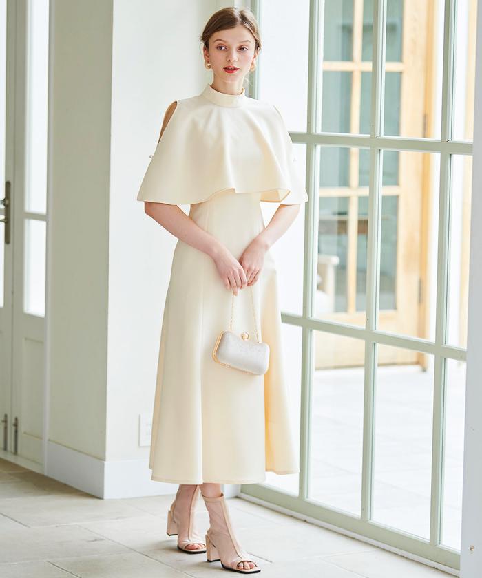 ケープレイヤードドレス(505125619) | AND COUTURE(AND COUTURE