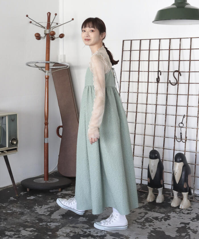 【専用】タグ付き！ MARS オリジナル柄 ワンピース バタフライ シャンデリア セール】花柄キャミレイヤードライクワンピース（ワンピース