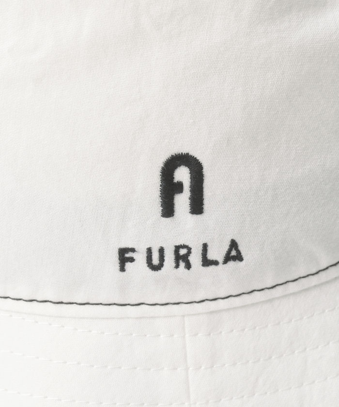 セール 20%OFF】フルラ FURLA バケットハット FURLAロゴステッチ