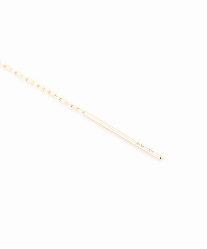 Lilas リラ フィガロチェーンロングアメリカンピアス K10 フィガロチェーンロングアメリカンピアス K10（両耳）(505126100