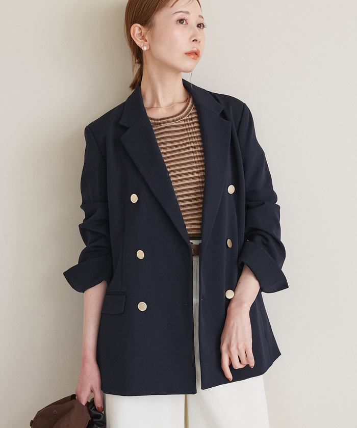 セール 30%OFF】セットアップ対応/無地＆ストライプ金釦