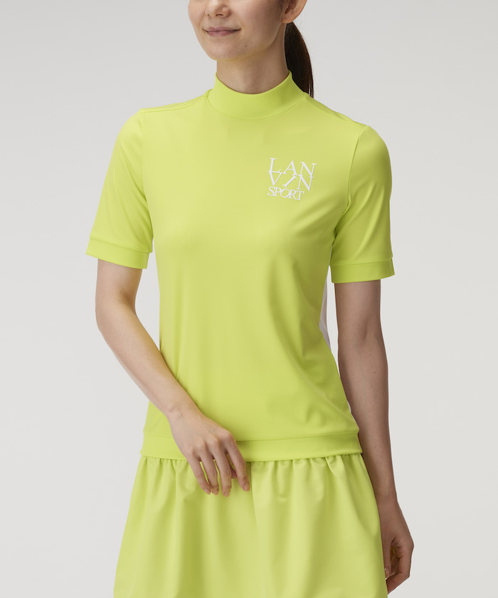 再値下げ美品！ランバンスポール　モックネック38    黒✕ブラウン 再値下げ美品！ランバンスポールモックネック38 黒✕ブラウン