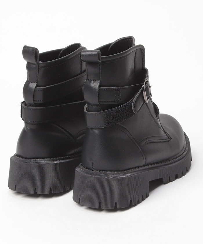 【追跡あり!】ALDO Figtree レザー ブロック ハイヒール ブーツ スタイルブロック STYLEBLOCK レースアップベルト太ヒールブーツ