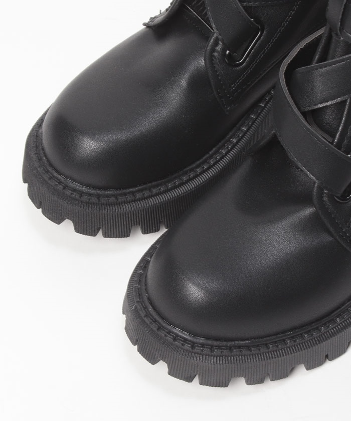 【追跡あり!】ALDO Figtree レザー ブロック ハイヒール ブーツ Figtree Black Women's Ankle boots | ALDO US