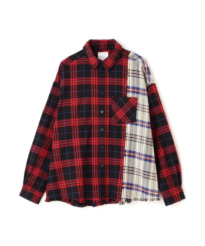 セール】DankeSchon/ダンケシェーン/DAMAGE FLANNEL CHECK