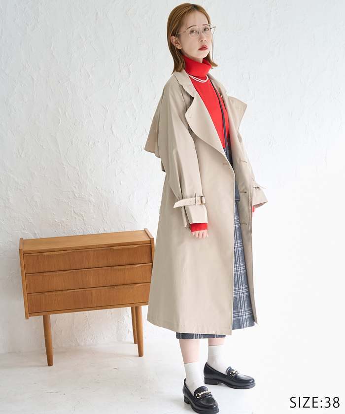 【極美品】ROPE ロペ トライアングルカラーコート ロング 38 ROPÉ（ロペ）ブランド公式サイト | 「この服で、まだいたい