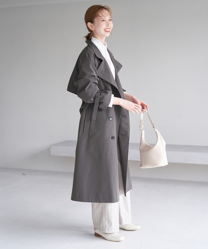 セール】【WEB限定サイズ:38T】花粉ガード/スタンドカラーコート