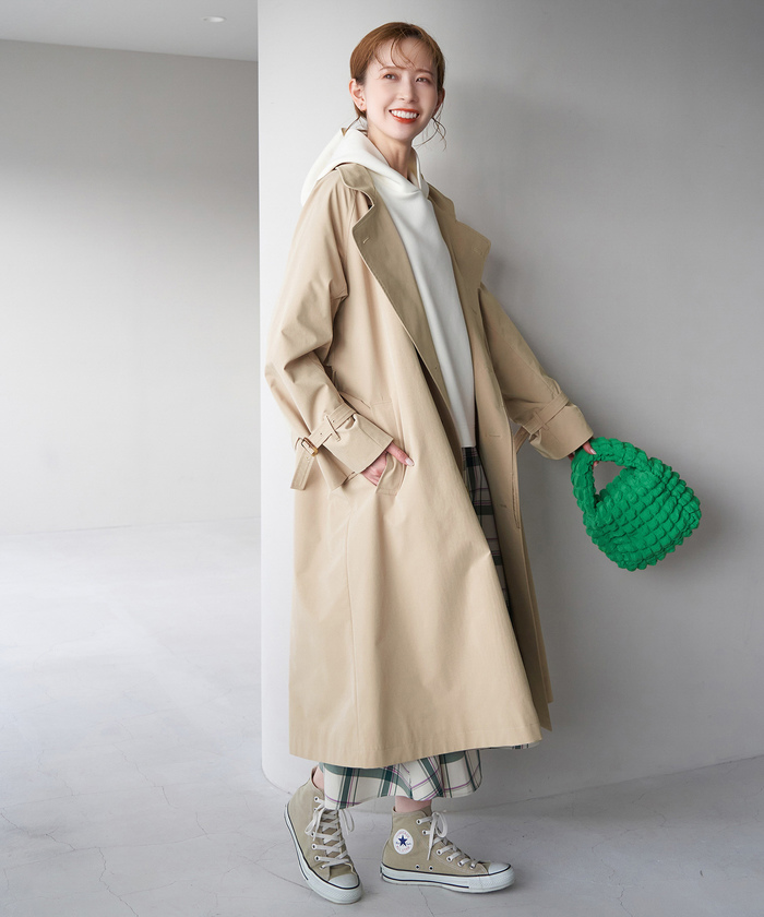 セール】【WEB限定サイズ:38T】花粉ガード/スタンドカラーコート