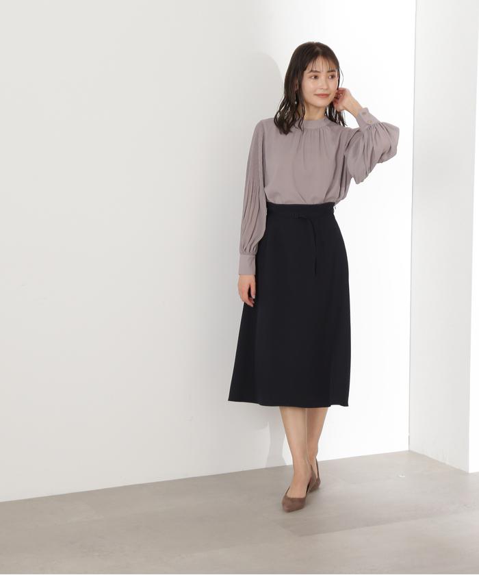 2024年新作入荷 セール 50%OFF】ベルト付きフレアスカート(505123665 スカート