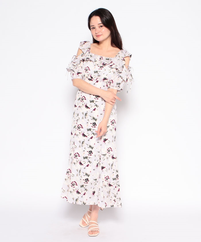 新作セール DKNY フローラルラップ風 ワンピース 新作セール DKNY フローラルラップ風 ワンピース
