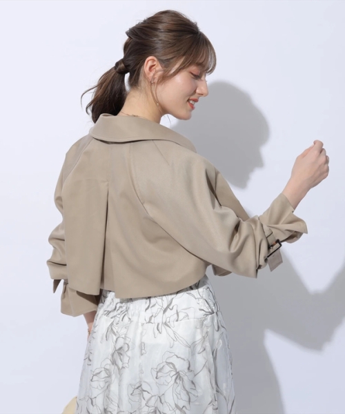 花粉ガード3wayケープトレンチコート-