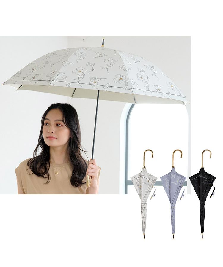 セール 20%OFF】【Wpc.公式】日傘 遮光フラワードローイング セール 20%OFF】【Wpc.公式】日傘 遮光フラワードローイング