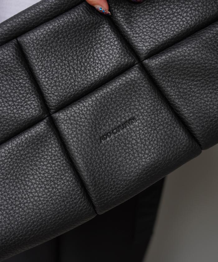 ADD CULUMN(アドカラム) PUFF - CLUTCH E ブラック ADD CULUMN ショルダーバッグ バッグ CULUMN(アドカラム) PUFF