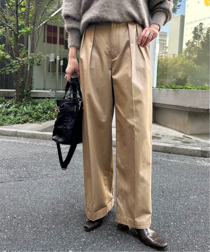plage L'IAM バルーンチノパンツ　ベージュ/36 plage L'IAM バルーンチノパンツ ベージュ/36
