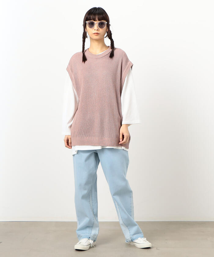 DRESSEDUNDRESSED 2017AW 裾切替スラックス