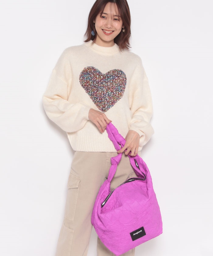 クーポン】【セール 30%OFF】ハート オーバーサイズセーター クーポン】【セール 30%OFF】ハート オーバーサイズセーター