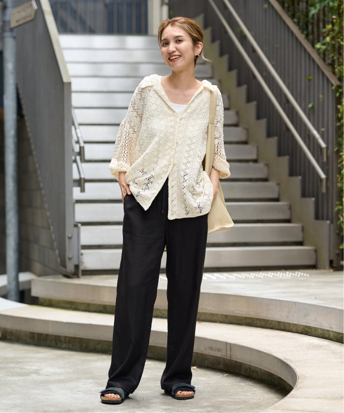 時間指定不可】 レーヨンリネンツイルドロストパンツ 2023SS