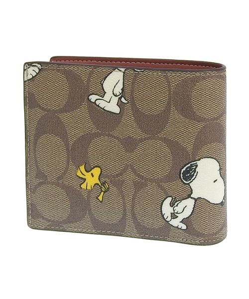 Coach × PEANUTS コーチ スヌーピー ピーナッツ コラボ 二つ折り Coach × PEANUTS コーチ スヌーピー ピーナッツ コラボ 二つ折り