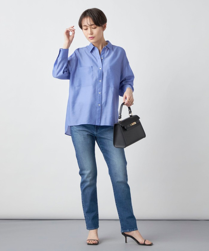 ニューシーズン ガニー アイレットディテール バックル 人気！ セール 30%OFF】【AULENTTI/ オーレンティ】スクエアひねり