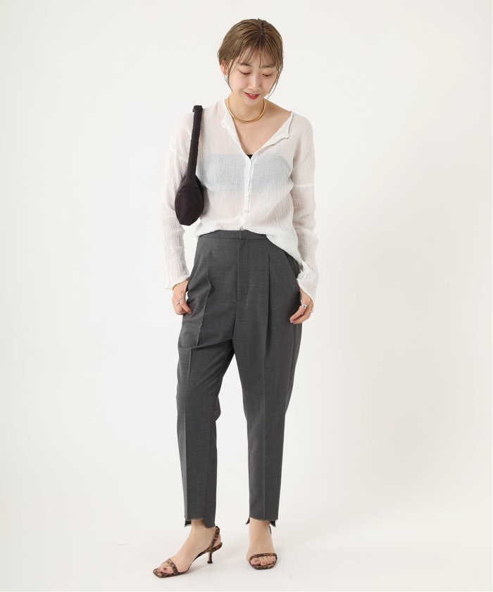 plage アトリエフランセ　SP HENLY NECK L/SL シャツ LES ATELIERS FRANCAIS DE CONFECTION】別注 HENLY NECK L/SL