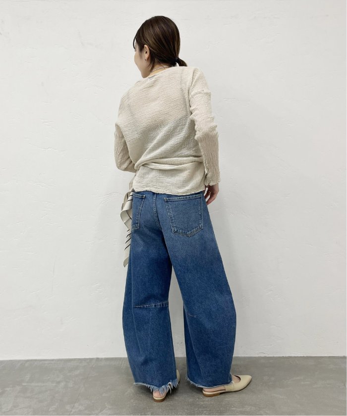 Plage アトリエフランセ 別注 HENLY NECK L/SL シャツ LES ATELIERS FRANCAIS DE CONFECTION】別注 HENLY NECK L/SL